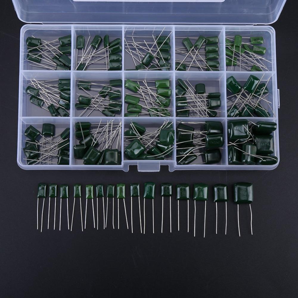 150PCS 100V Rating Capacitors Assortment Kit 0.33nF-470nF Capacitance Meters  Repair Work