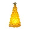 Light-Up Resin Christmas Tree Figurine, Tabletop Holiday Decoration and Night Light for Home