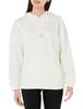 Adidas JUE48 Tech Graphic Fleece Loose Women's Hoodie, Off-White (IX8937)