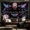 Franxx Wall Tapestry Aesthetic Wall Hanging Printed Fabric Blanket Decorative Tapestries For Bedroom Living Room Home Decor