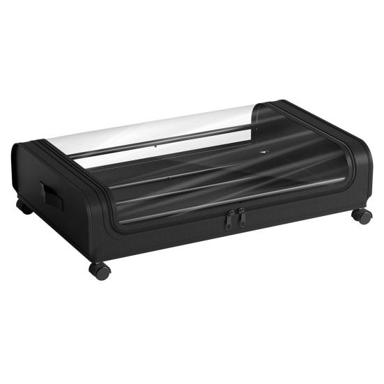 Under-Bed Storage Box with Wheels Large Capacity Dustproof Multi-Purpose Storage Container Clothes Toys Organizer with Clear Window