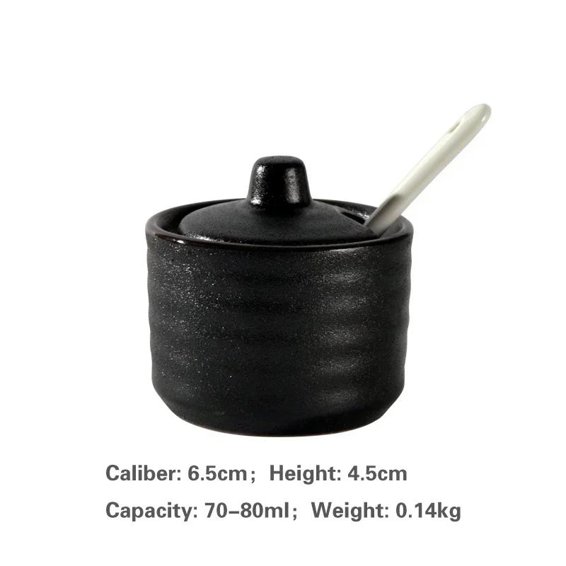 Creative Can Ceramic Seasoning Tank Kitchen Ware Storage Bottles and Jars Seasoning Bottle Japanese Seasoning Tank