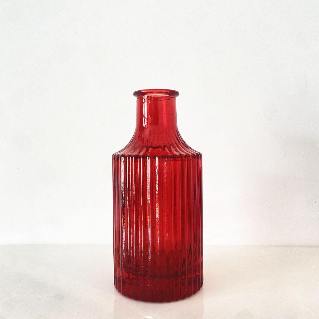 Small French Retro Glass Vase for Flowers and Hydroponics