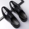 Classic Men's Casual Leather Oxfords Shoes Lace Up Business Formal Dress Footwear Lace Up Male Derby Shoes Outdoor Walk Sneakers