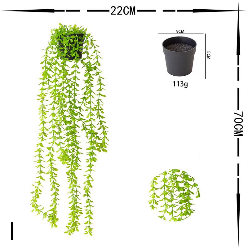 Simulare Verdeață Artificială Agățat Perete Acasă Grădină Decor Rattans Plante Viță-de-vie Frunze verzi