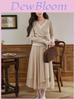 Tshirt For Women Oversized Vneck Long Sleeve With Embroidery Spring Fashion