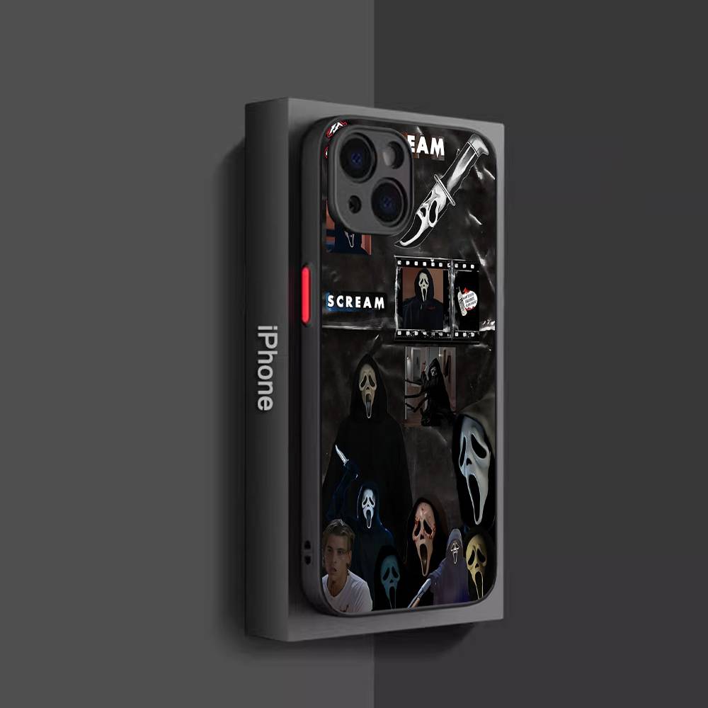 Horor S-scream Dead Phone Cases For IPhone 16 15 14 Plus 13 12 11 Pro Max Matte Oft Bumper Phone Cover