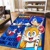 Sonic the Hedgehog Carpet for Living Room Bedroom, Home Decor Cool Movie Mat & Play Floor Rug -HE179