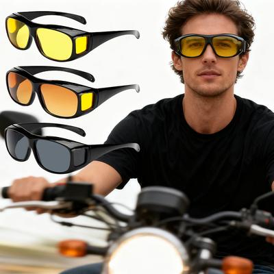 Car Night-Vision Sunglasses Night Driving Glasses Driver Goggles Unisex Sunglasses UV Protection Sunglasses Eyewear Night Vision