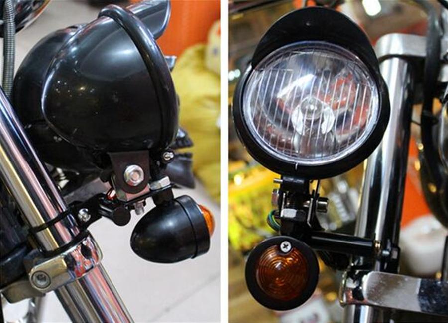 Chrome Plated Fog Lamp Set For Cruising Motorcycle
