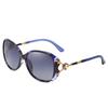 Women's Large Frame Pearl Accent Metal Sunglasses - Fashionable, UV Protection