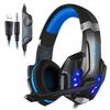 KOTION EACH G9000 Gaming Headset with Wired E-sports Controller and Computer Compatibility