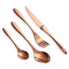 4/8/12/16Pcs Gold Cutlery Set Stainless Steel Tableware Mirror Dinner Set Sliver Knife Fork Spoon Black Kitchen Utensils