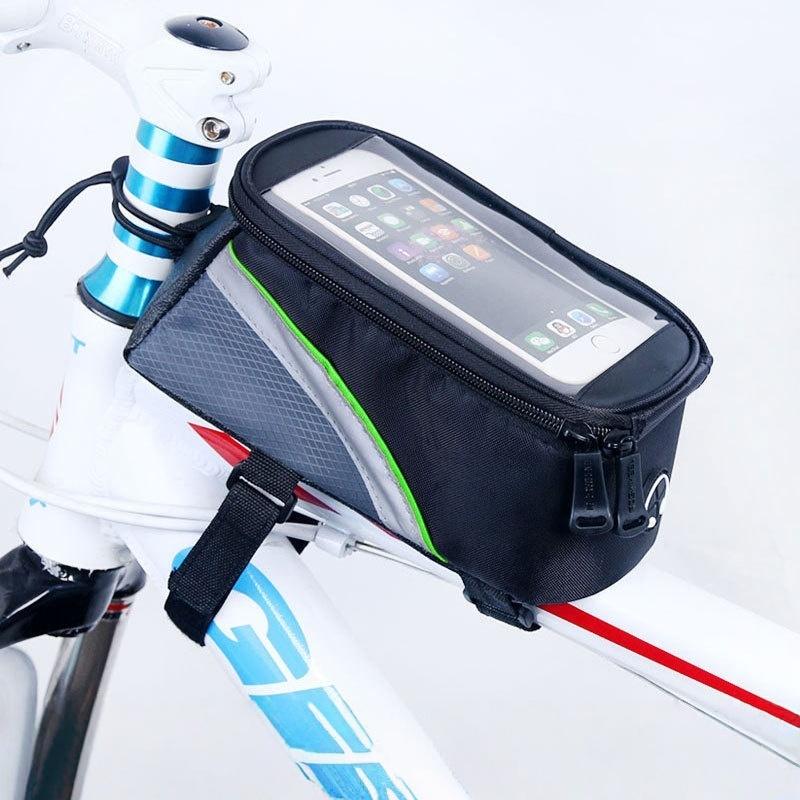 

Bicycle Bag Cycling Gear Mountain Bike Top Tube Bag 5th Generation with Headphone Port 5.5 - inch Bike Phone Bag Other