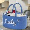 Miflame Alphabet Cotton Rope Nursery Storage Basket