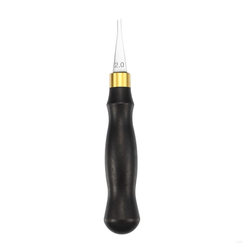 2.0 2.5 3.5 4.5 5.0mm Leather Edges Crafting Tool Leather Edges Creaser with Handle Leather Craft Tool
