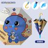 New creative vinyl three-fold umbrella umbrella 8-bone children's umbrella waterproof cover umbrella plus