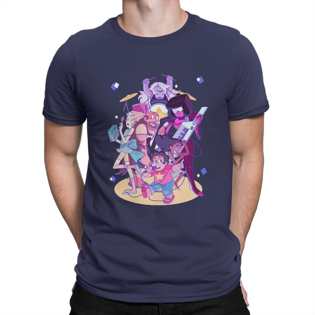 Steven's Song T-Shirt Herren Baumwolle Freizeit T-Shirt Steven Universe Amerikanische Animation Kristall Kurzarm Tops Geburtstagsgeschenk