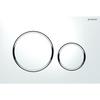Plaque De Déclenchement Double Touche WC DUOFIX SIGMA 20 Blanc/chromé - GEBERIT - 115.882.KJ.1