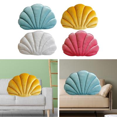 Plush Seashell Shape Pillow Cute for Sofa Bed Couch 40x25cm Versatile Lightweight Filled with PP Cotton Car Interior Decoration