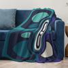 Abstract Geometric Velvet Throw Blanket Sofa Bed Decorative Cushion Cover Modern Art Home Textile