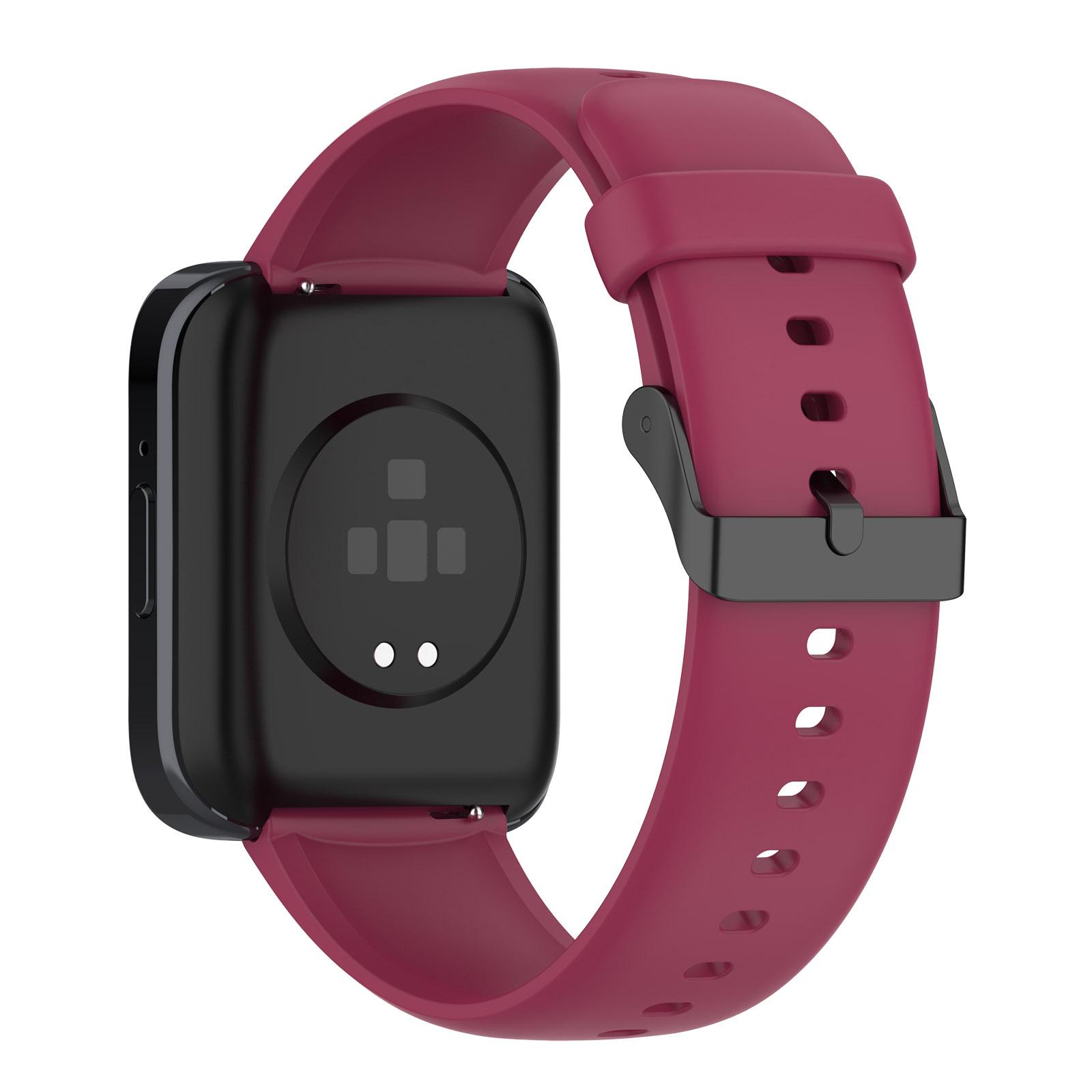 

For SKG V9/V9 Pro/Huami Amazfit Bip 5/Bip 5 Unity Watch Strap Liquid Silicone Band Replacement F