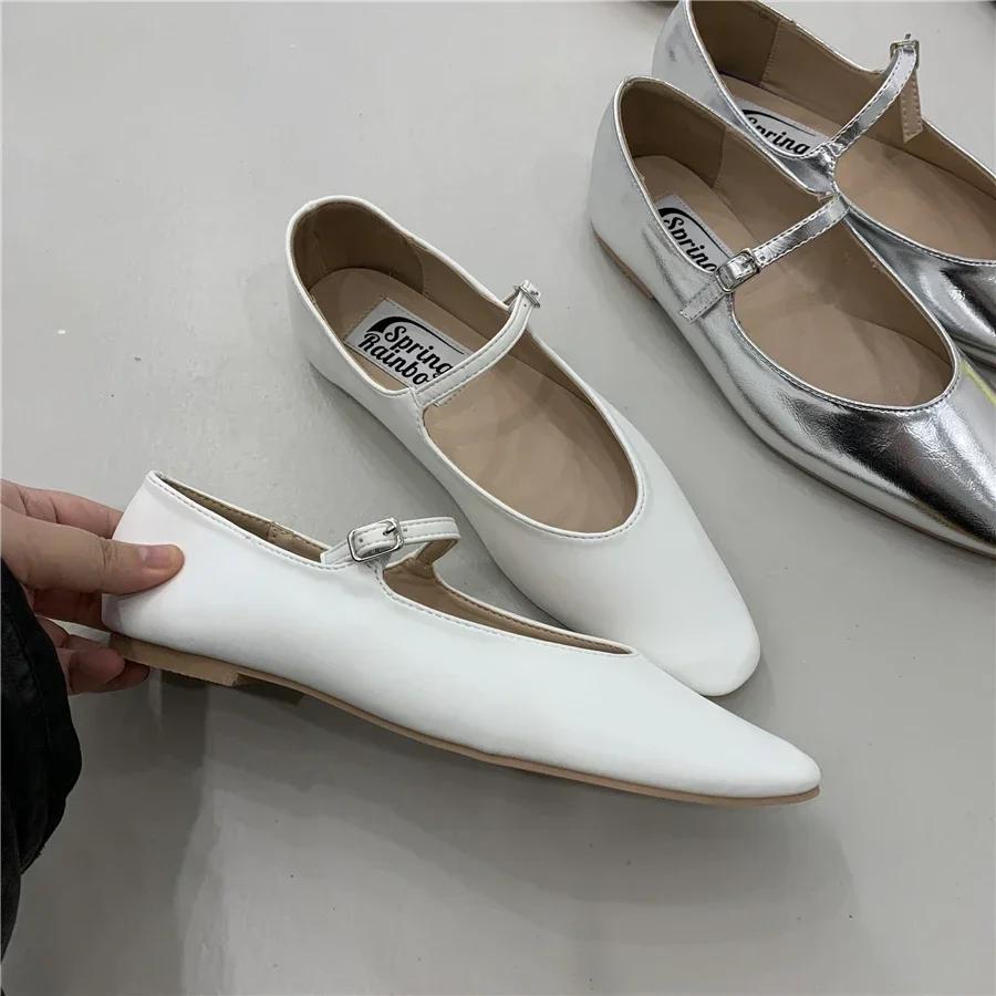 Spring and Autumn French Retro Mary Jane Shoes Loafers Scoop  Flat Shoes Women  Shoes for Women