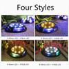 4PCS 12LED Solar Power Disk Light Outdoor Garden Solar Underground Light Deck Light Spotlight Buried Solar LED Lamp Garden Decor