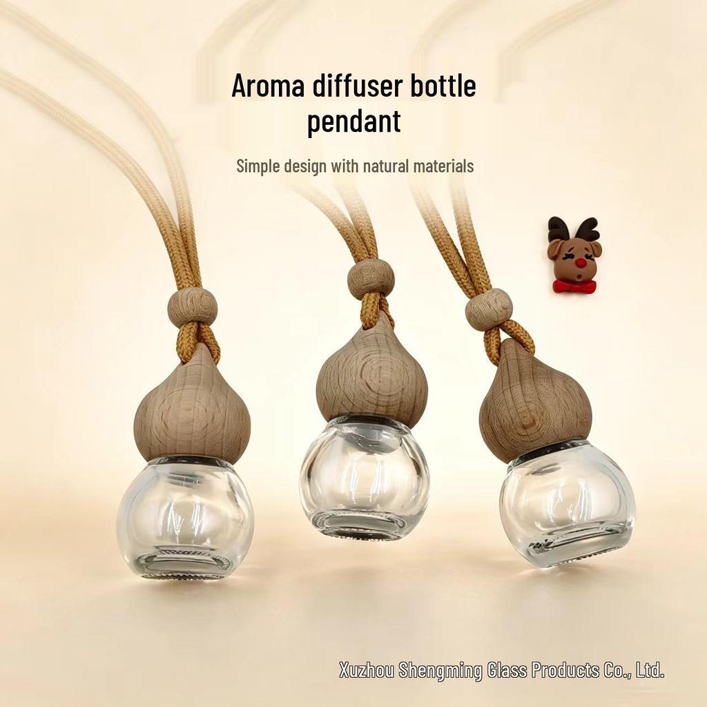8ml Fulu Car Air Freshener Pendant & Refill Glass Bottle Ornament