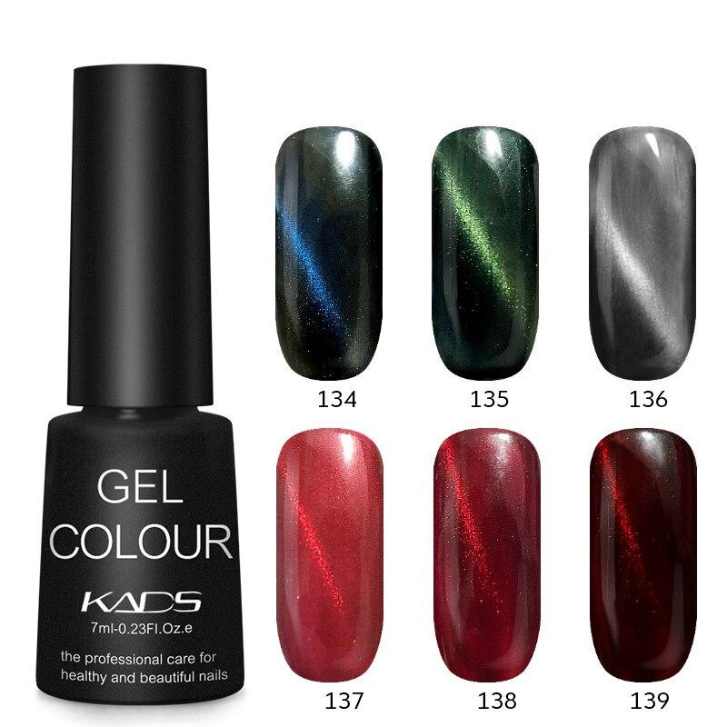 KADS 6pcs/set 7ml Nail Gel Polish UV Gel Polish Soak Off Nail Varnish Kits Semi Permanent LED Nail Gel Lacquer Manicure Nail Art