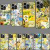 Zitronen Handyhülle Für Iphone 16E 15 Pro 14 Plus 17E 16 17 Pro Max Air 11 12 13 Mini Stoßfest Capa Niedliche Hülle TPU Klar