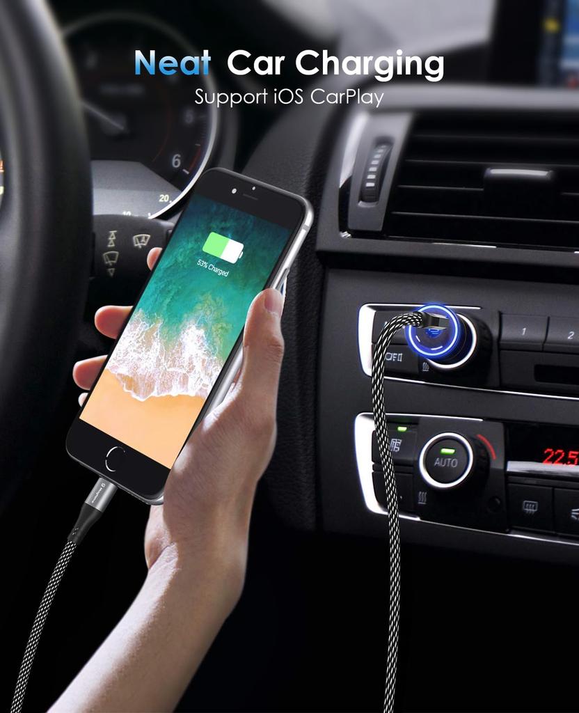 Magtame Lightning to Magnetic to 3A Fast MFi iPhone Charging Cable with Memory Compatible with iPhone Pro USB-C Cable, Adsorption, Tangle-Free, Type-C