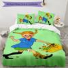 Set de așternut Pippi Șoseta Lungă 3 buc Închidere cu fermoar pentru husa pilotei Include 1 husă pilotă & 2 fețe de pernă pentru toate anotimpurile Decor Dormitor Casă Cămin