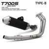 Modified Exhaust Tailpipe for T700, T700S, T148 Motorcycles