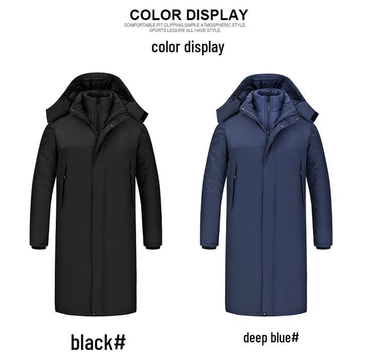 Huolihuomian 3-in-1 Sports Cotton Coat with Removable Liner - Long Style Chinese Team Overcoat