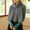 Women 100% Cashmere Scarf Cable Ribbed Knit Neck Warmer Thick Winter Pure Cashmere Women Men Scarves Luxury
