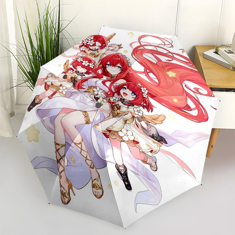 

1pc Outdoor Umbrella with Anime Characters | Automatic Opening & Closing | Portable 3-Fold Design | 8-Rib Iron Frame | Perfect Gift for Fans, Tra
