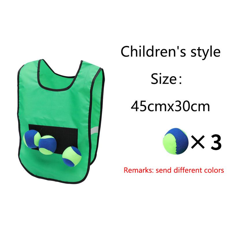 Children and Adult Outdoor Sport Toys for Kids Interaction Play Games Vest Ball Sticking Game