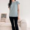 New ArrivalS Open Run Women S Side Cut Back Pleat Plain Round Neck Summer Tee