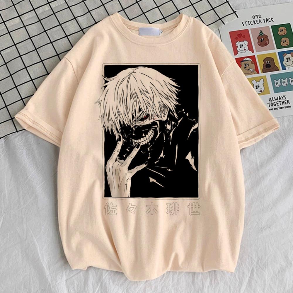 

Tokyo Ghoul Kaneki Ken Suzuya Juuzou tshirt girl 80s streetwear Gothic Classic University 80s harajuku Gothic Digital Classic 2XL
