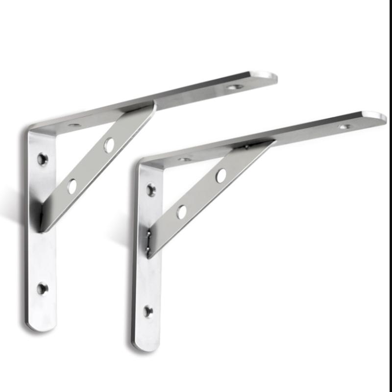 2Pcs Stainless Steel L Type Bracket Angle Bracket Heavy Duty For Wall Angle Bracket