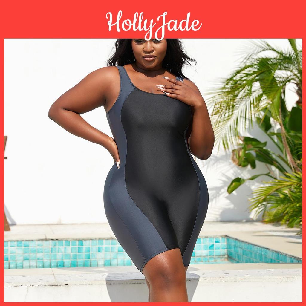 Sexy Plus 2025 Solid Patchwork Size Swimwear Women Strapped Large One Piece Swimsuit Summer Beach Chubby Bathing Suit