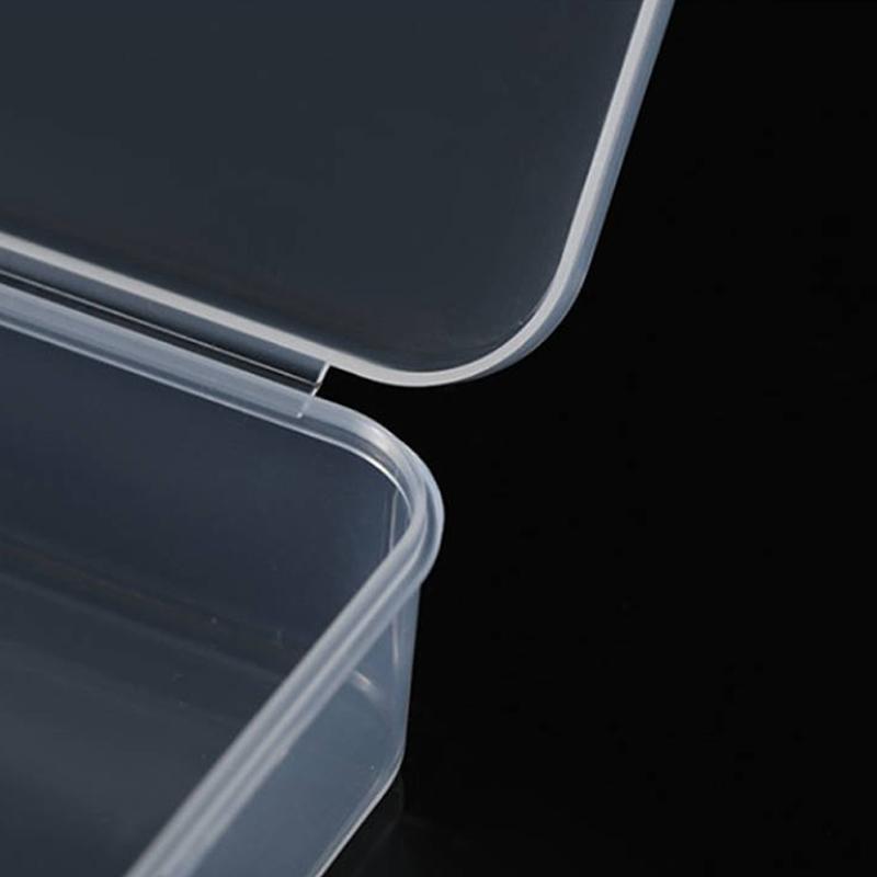 6/12/24 st 4,5 Transparent Fyrkantig Vikbar Liten Låda Pärlor Fiskekrok Skruv Plast Förvaringslåda Ring Örhänge Halsband Förpackningslåda