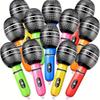 Inflatable Microphone Toy for Kids 0-3, Musical Instrument Prop for Parties