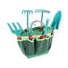11Pcs Kids Gardening Tools Set Includes Tote Bag Spade Rake Fork Apron Gloves Watering Can Outdoor