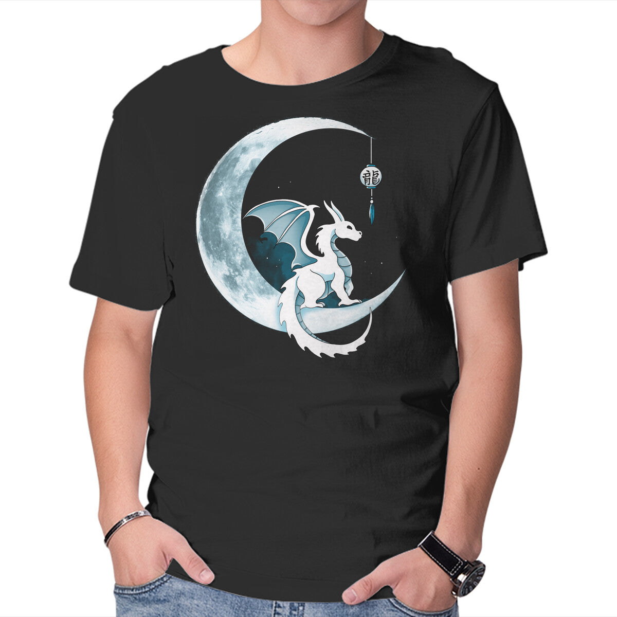 Unisex Crew Neck T-Shirt Year Of Dragon Graphic Short Sleeve Casual Tee XL