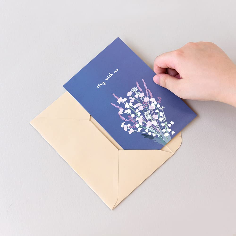 Monolike Flower for You Postcards 24 sets of emotionally designed postcards for daily beautiful rectangular postcards with a touch of and design