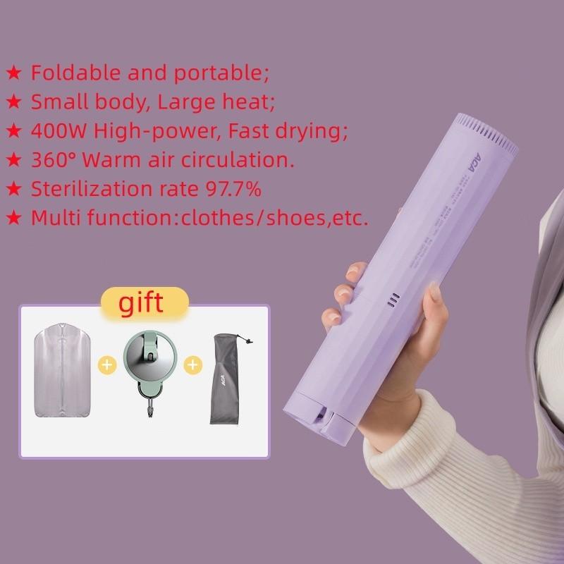 400W Foldable Mini Portable Clothes Dryer Multi-function Quick Drying Machine with Timing Intelligent