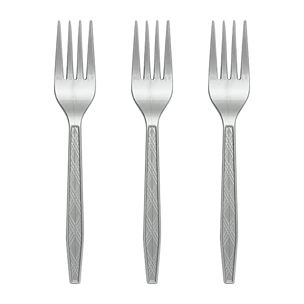 Disposable Plastic Gold Colored Birthday Party Fork
