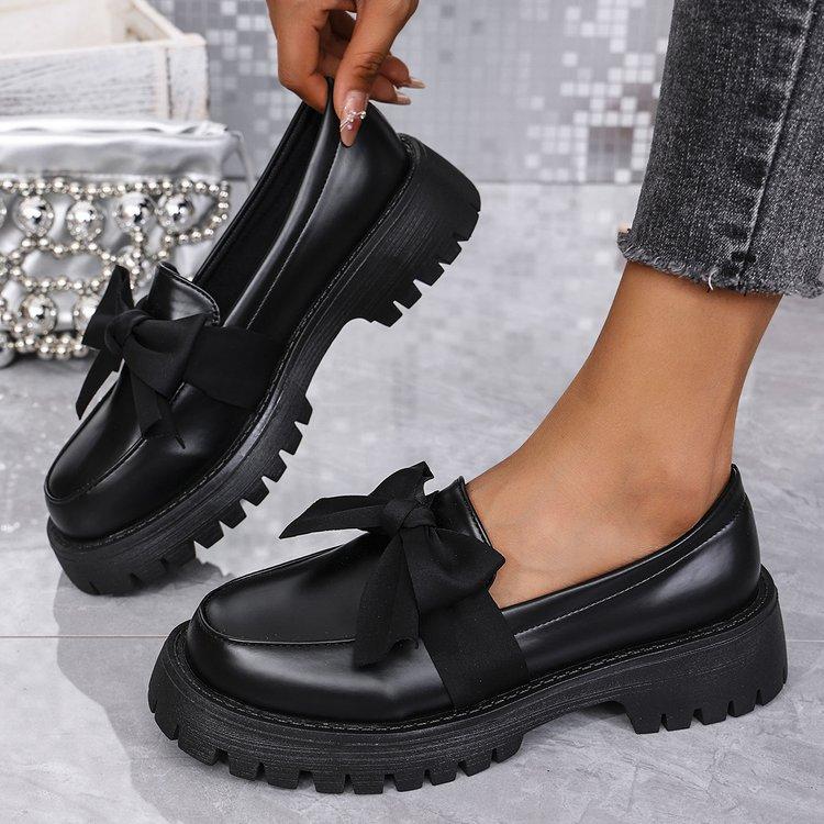 Fashion Womens Loafers Shoes Autumn Round Toe Casual Female Sneakers Flats Slip-on Clogs Platform Fall Summer Comfortable Big Size Dress